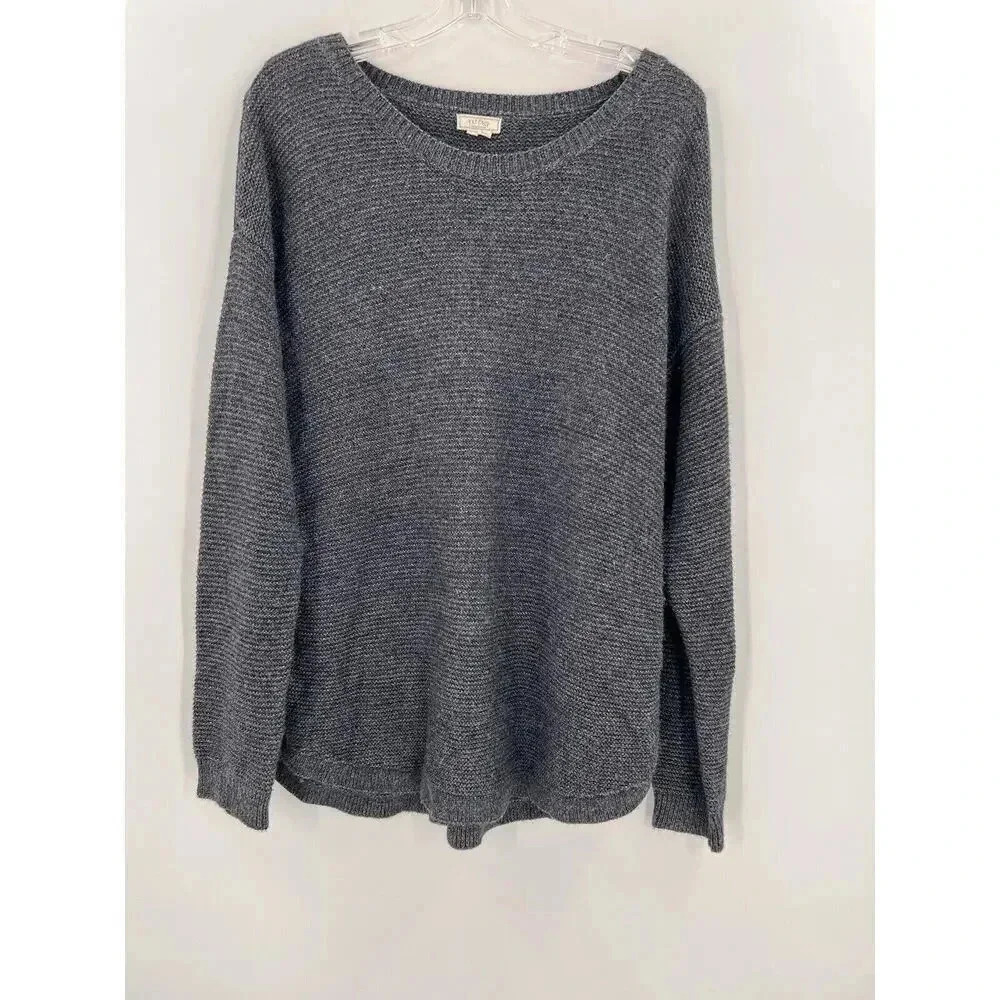 Fat Face Knit Sweater Buttons On Sides Blue Size 10 Easy Wear United Kingdom